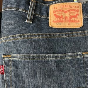 LEVI’S 559 Medium Wash Relaxed Fit Straight Leg Jeans 48x29